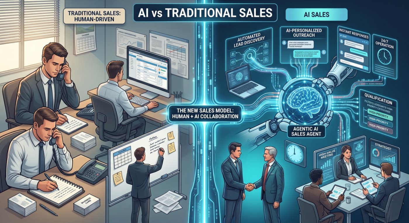 AI vs Traditional Sales: Why Human Sales Teams Are Changing Forever
