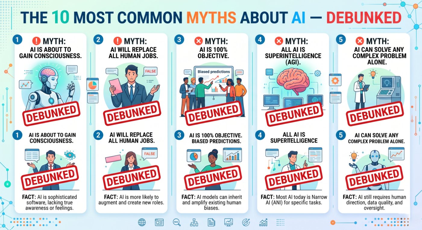 The 10 Most Common Myths About AI Debunked