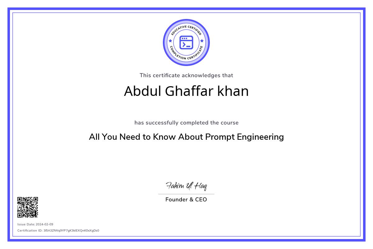 Certificate 1