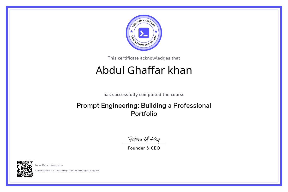 Certificate 3